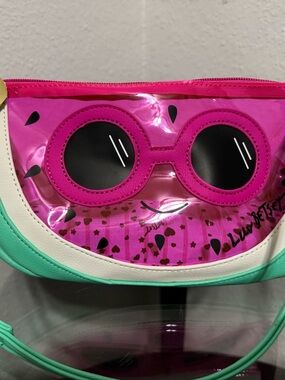 Betsy Johnson Pink & Mint Watermelon Crossbody Bag